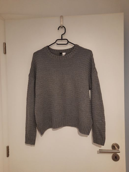 Szary sweter H&M, rozmiar S