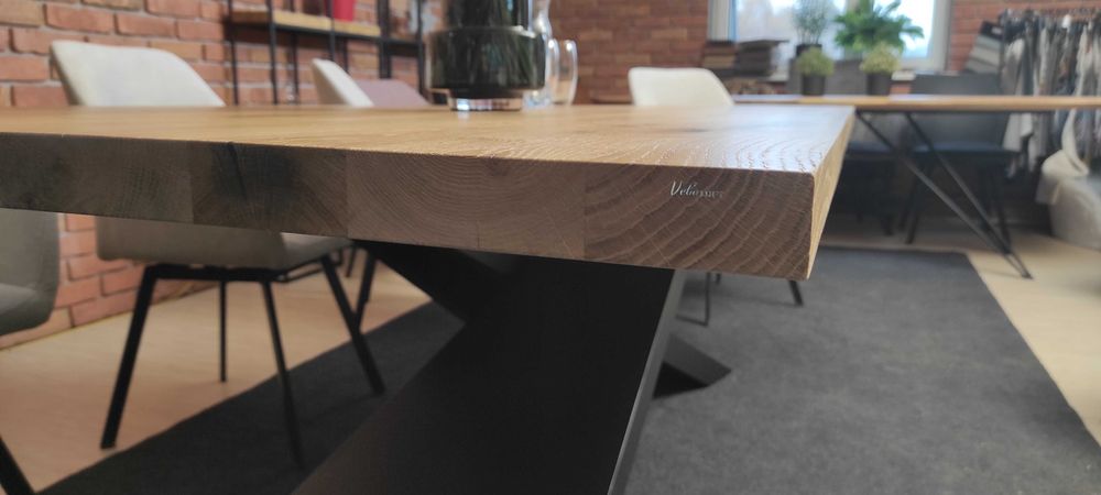 stół dębowy lity dąb 230x100 producent dostępny od ręki