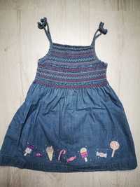 Jeansowa sukienka Minoti, rozm. ok 98-104