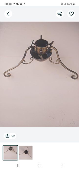 Stojak metalowy pod choinkę