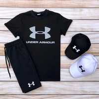 Мужской спортивный костюм летний Under Armour Комплект Шорты Футболка