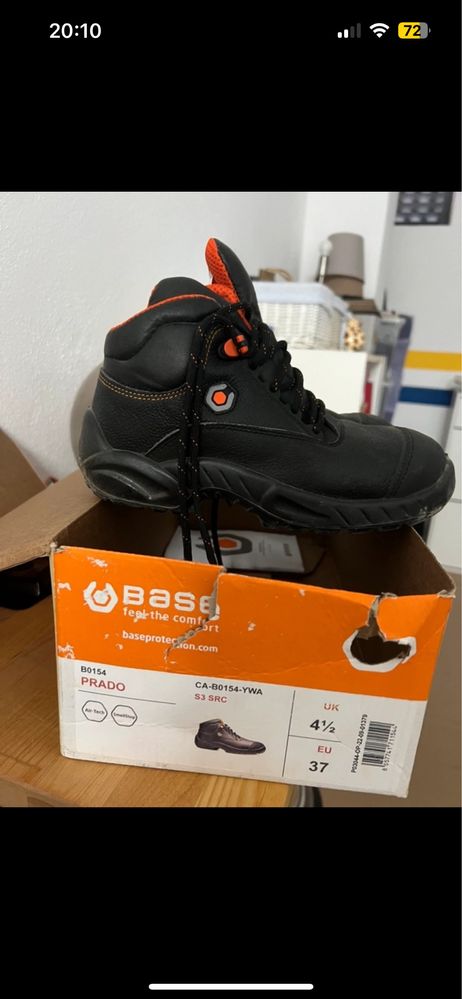 Botas biqueira de aco novas 37 Base