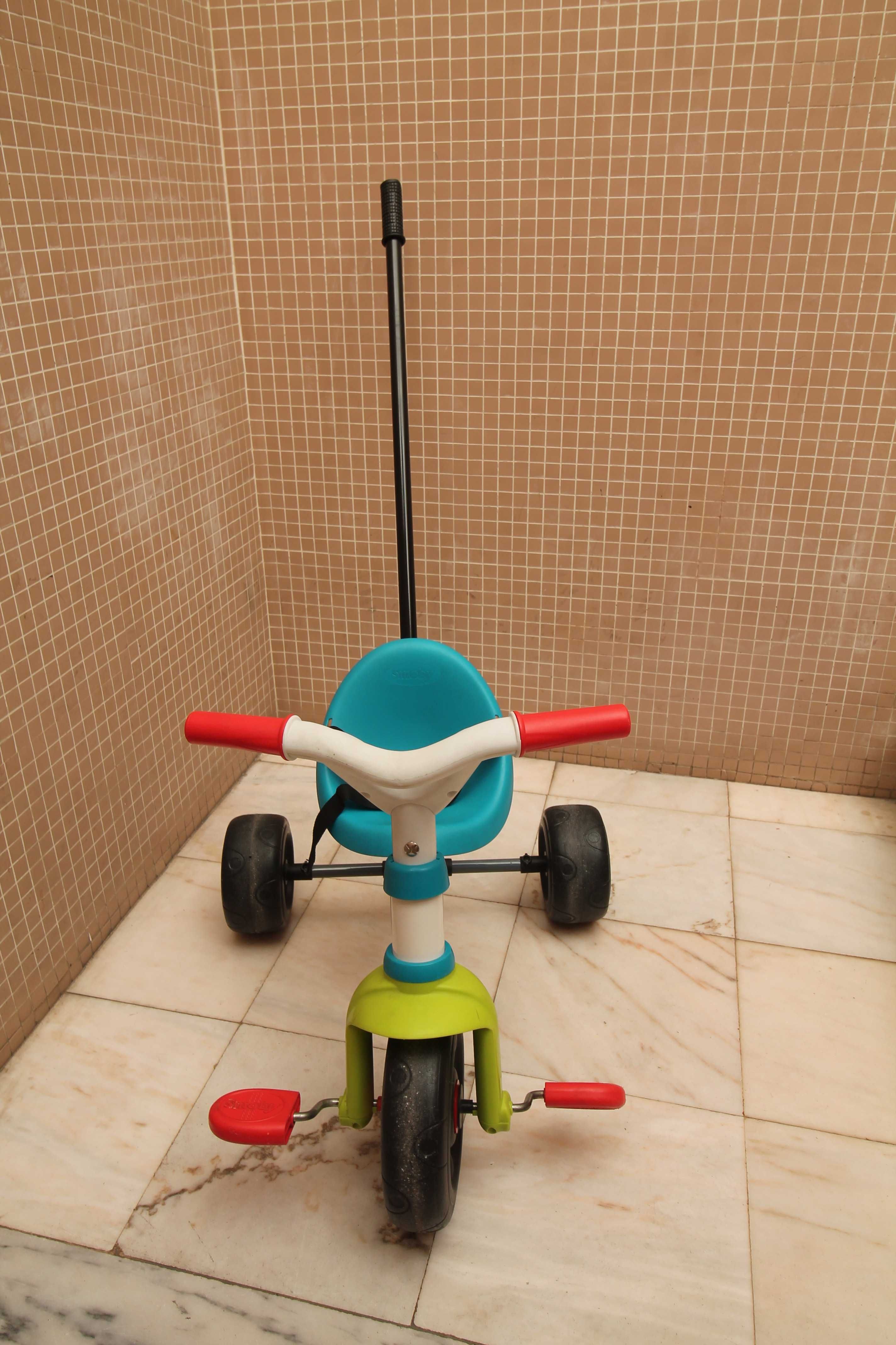 Triciclo Criança Be Move Azul/Verde Smoby.