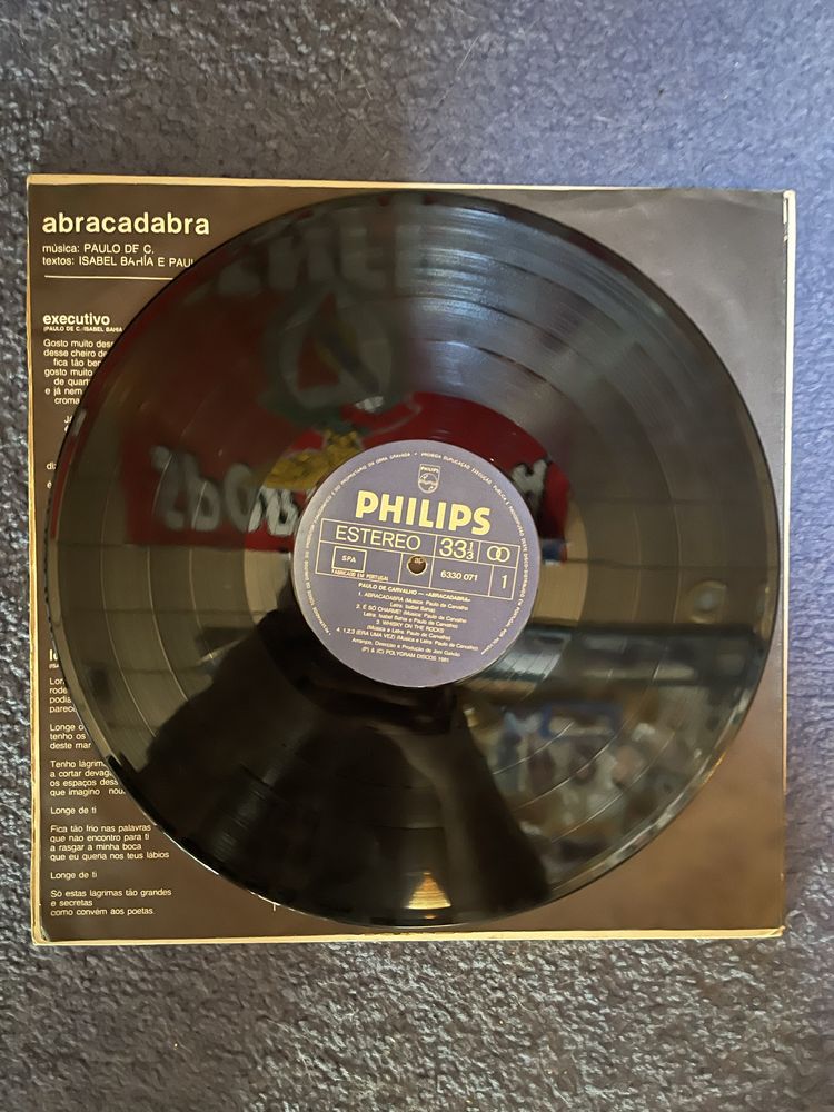 Paulo de Carvalho- abracadabra LP otimo estado