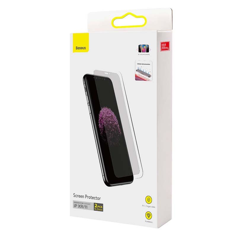Szkło hartowane z filtrem prywatyzującym 0.3mm Baseus do iPhone XR