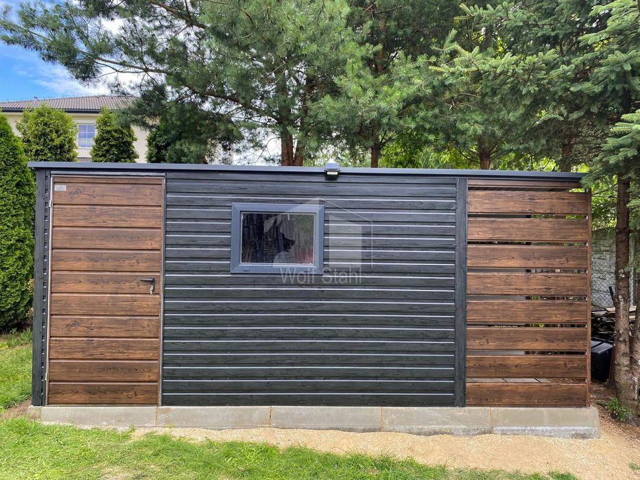 Schowek Domek ogrodowy 4x2m wiata 1m sosna norweska GP622