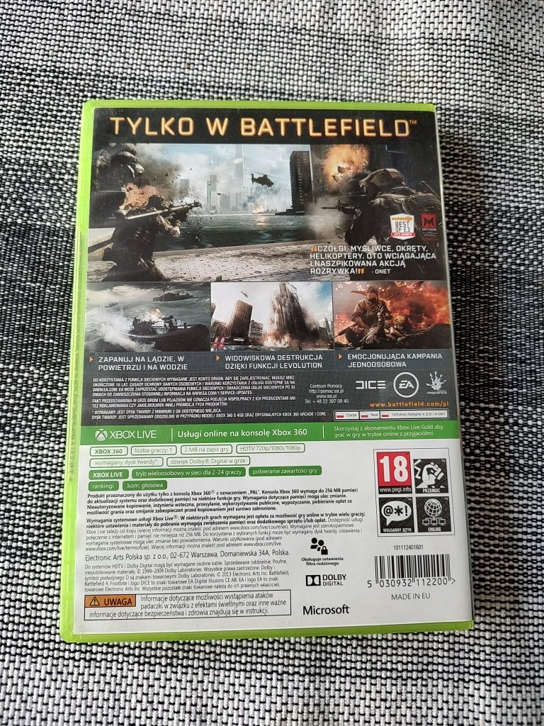 Gra Battlefield 4 Xbox 360