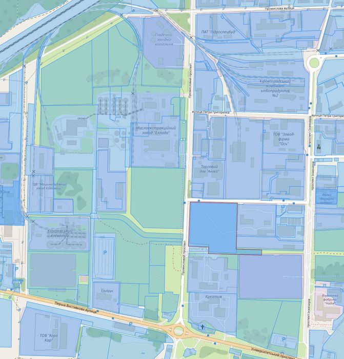 Оренда ділянки не с/г 5,61га м. Кропивницький