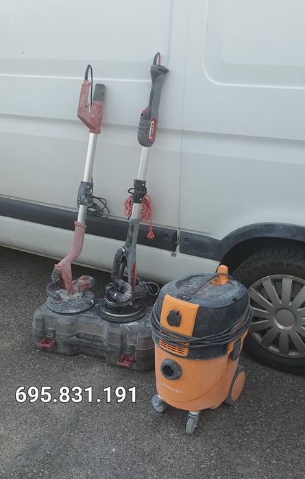 Wynajem szlifierki ,zyrafy do gładzi z odkurzaczem.