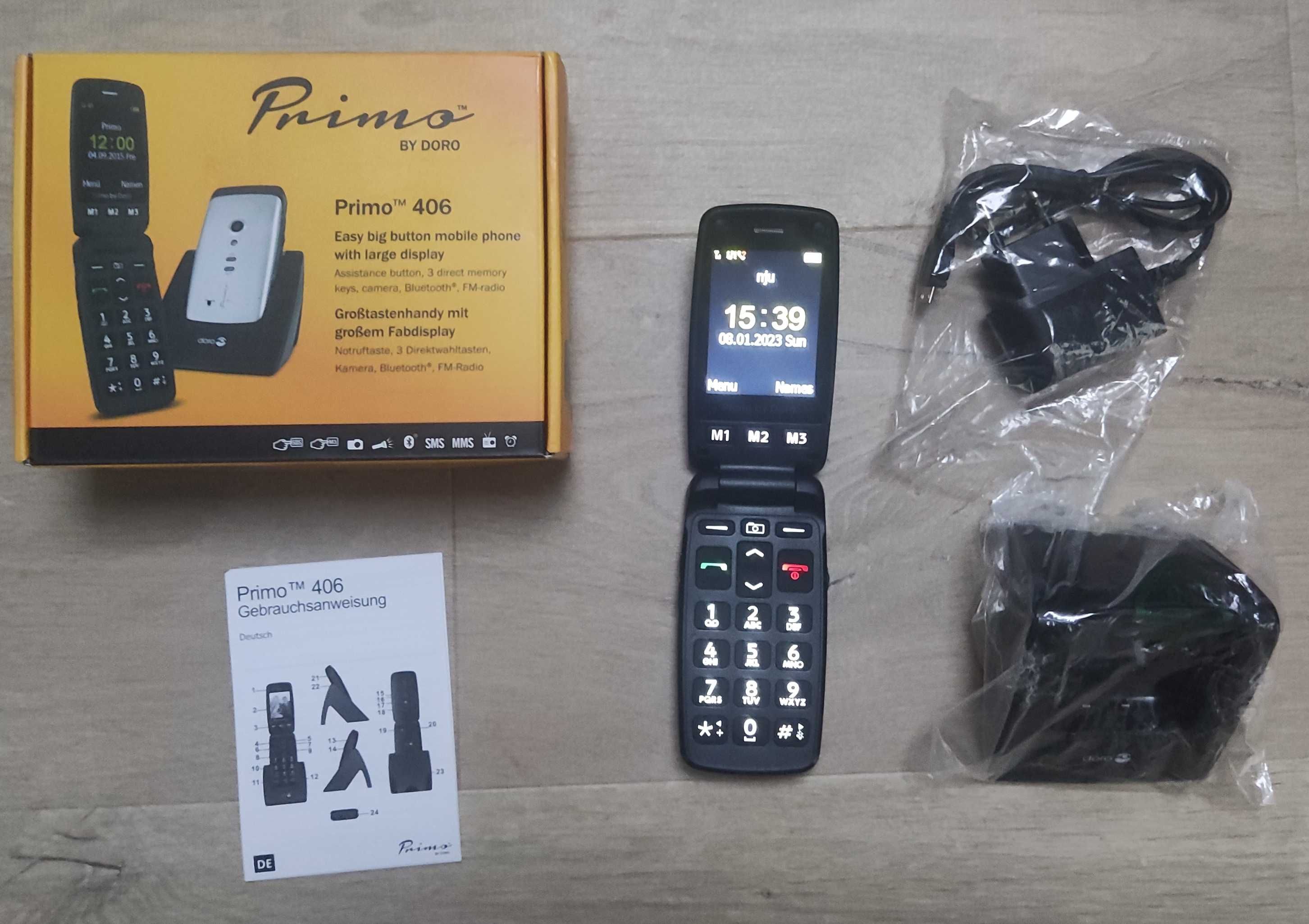 Primo 406 by Doro telefon komórkowy dla seniora