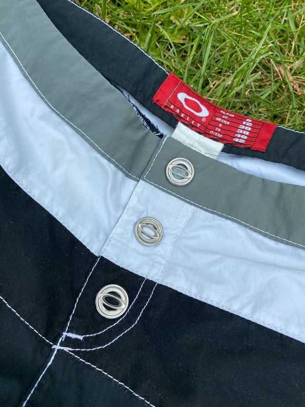 Vintage spodenki Oakley S/M bdb czarny shorty jorts affliction streetw