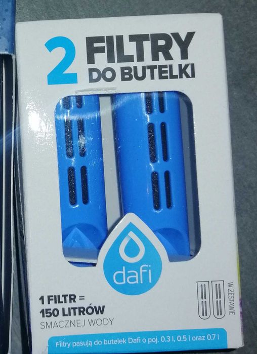 Dafi filtry do butelki filtrującej 2 szt nowe zestaw