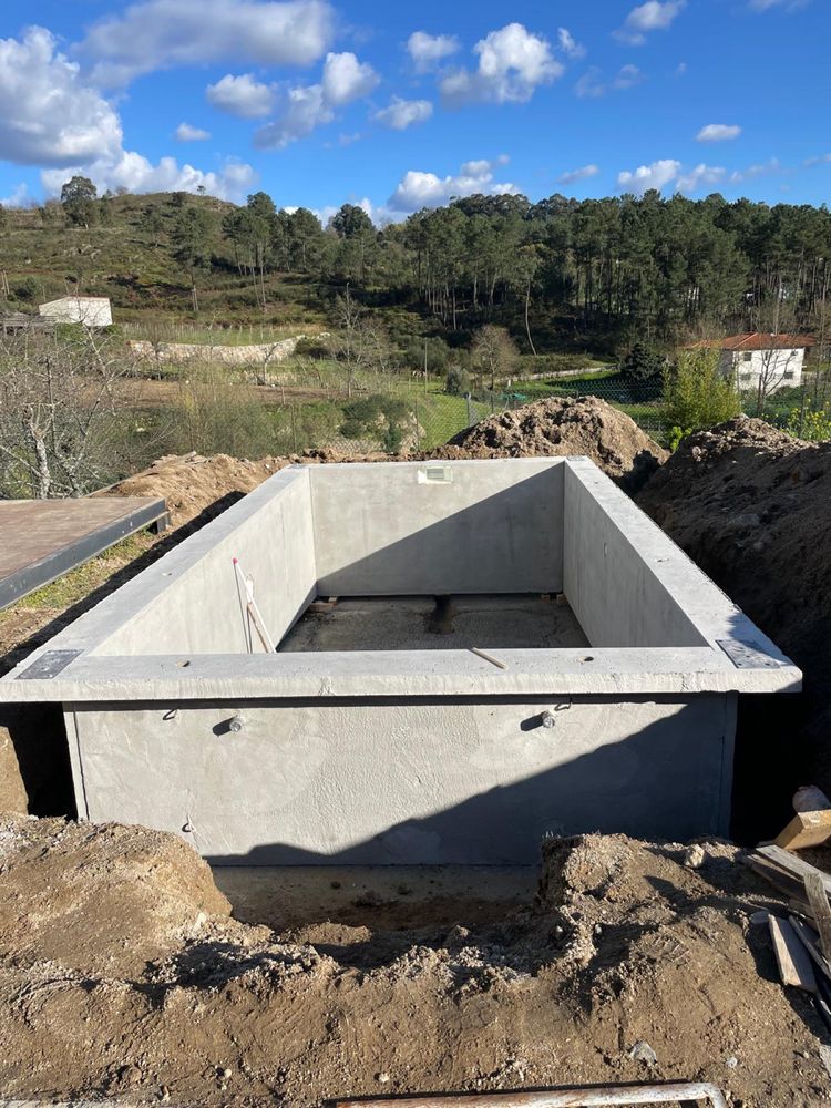 Piscina modular em betao