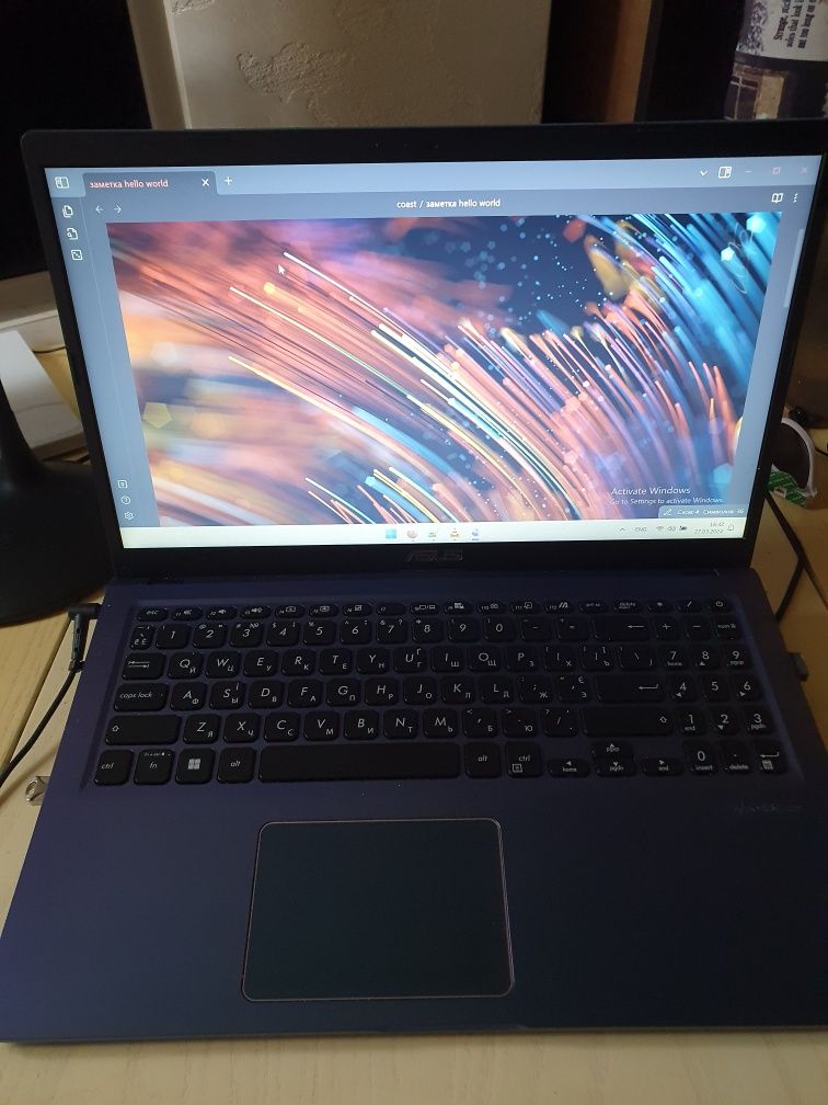 Обмен ноутбука сине-фиолетового отлива Asus X515JA