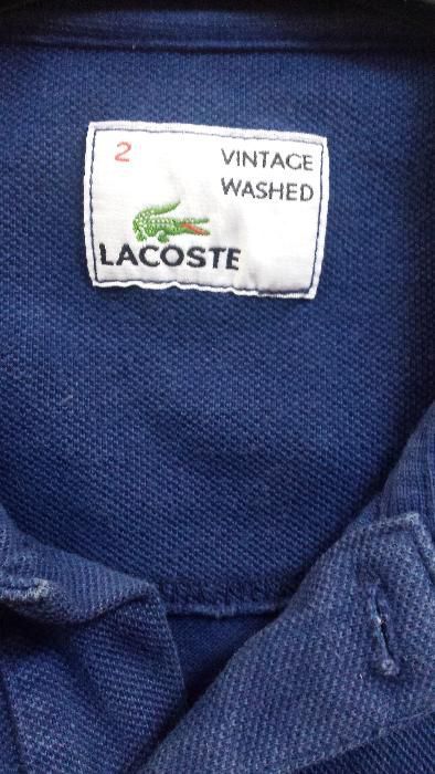 Polo Lacoste Collector Vintage Washed Blue