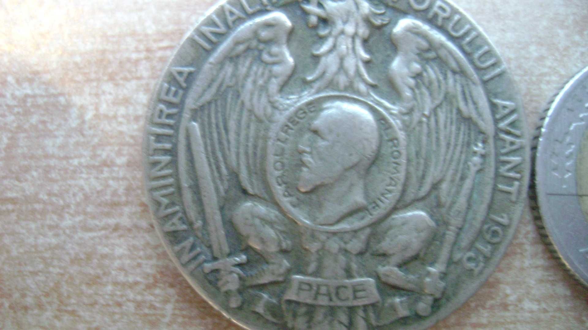 Starocie z PRL - Militaria = Medal z Rumunii z 1913r. Oryginał