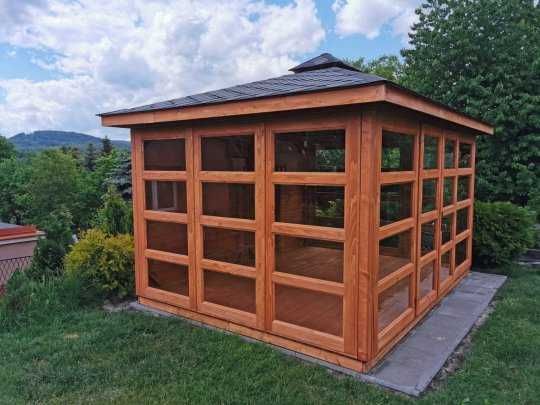Ogród zimowy,altana przeszklona,drewniana,zimowa,ogrodowa4x4m,4x5m,5x5