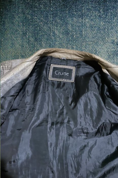 Натуральна шкіряна курточка пілот archive leather jacket