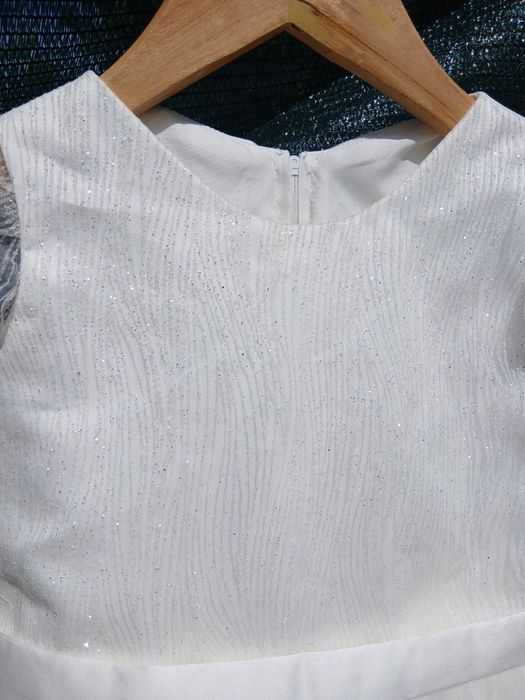 Сукня біла блискуча ,сніжинка з болеро