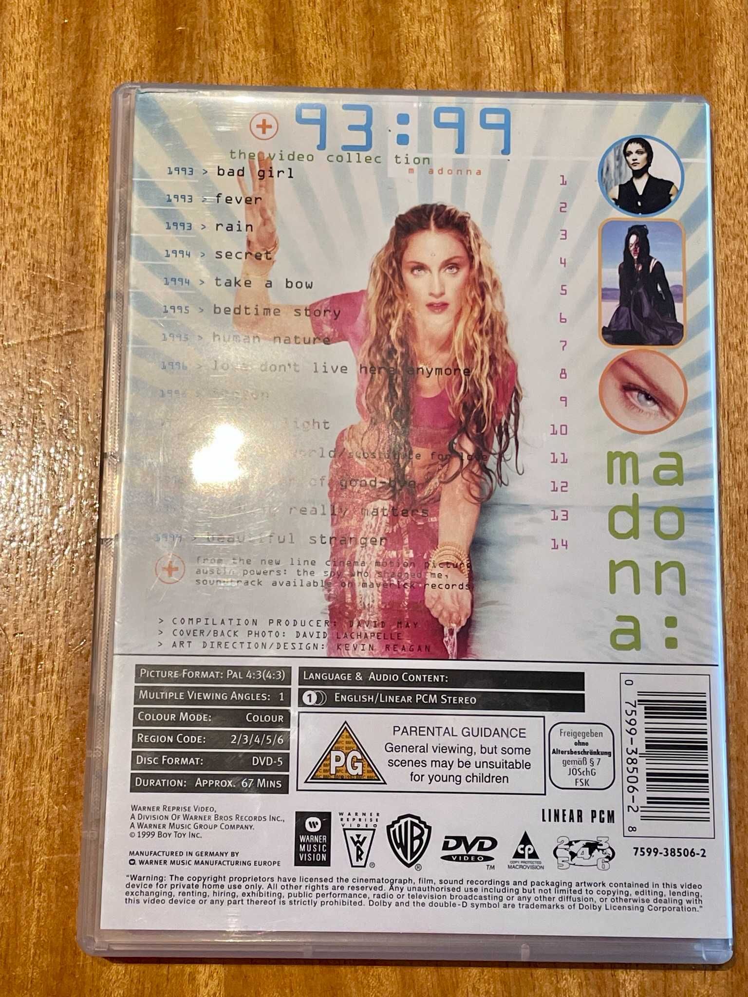 DVDs Madonna  Video Collection 93:99 (COMO NOVO)