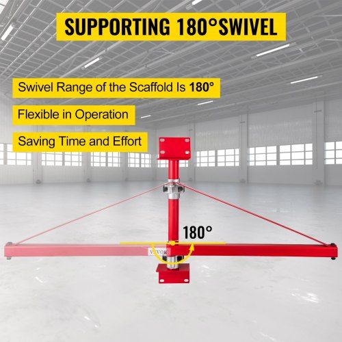 Suporte de braço giratório para tração de cabo 600kg 750mm 1150mm