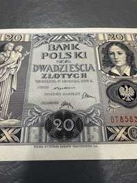 Banknot 20 zł 1936 rok UNC