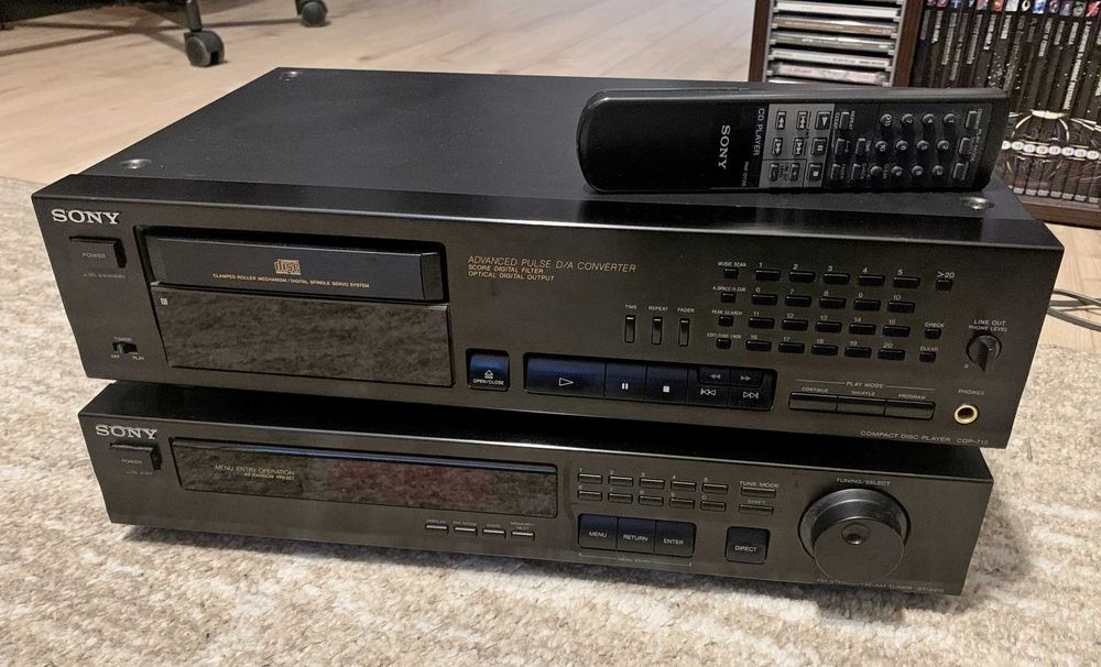 Odtwarzacz CD SONY CDP-715 plus tuner SONY ST-S215
