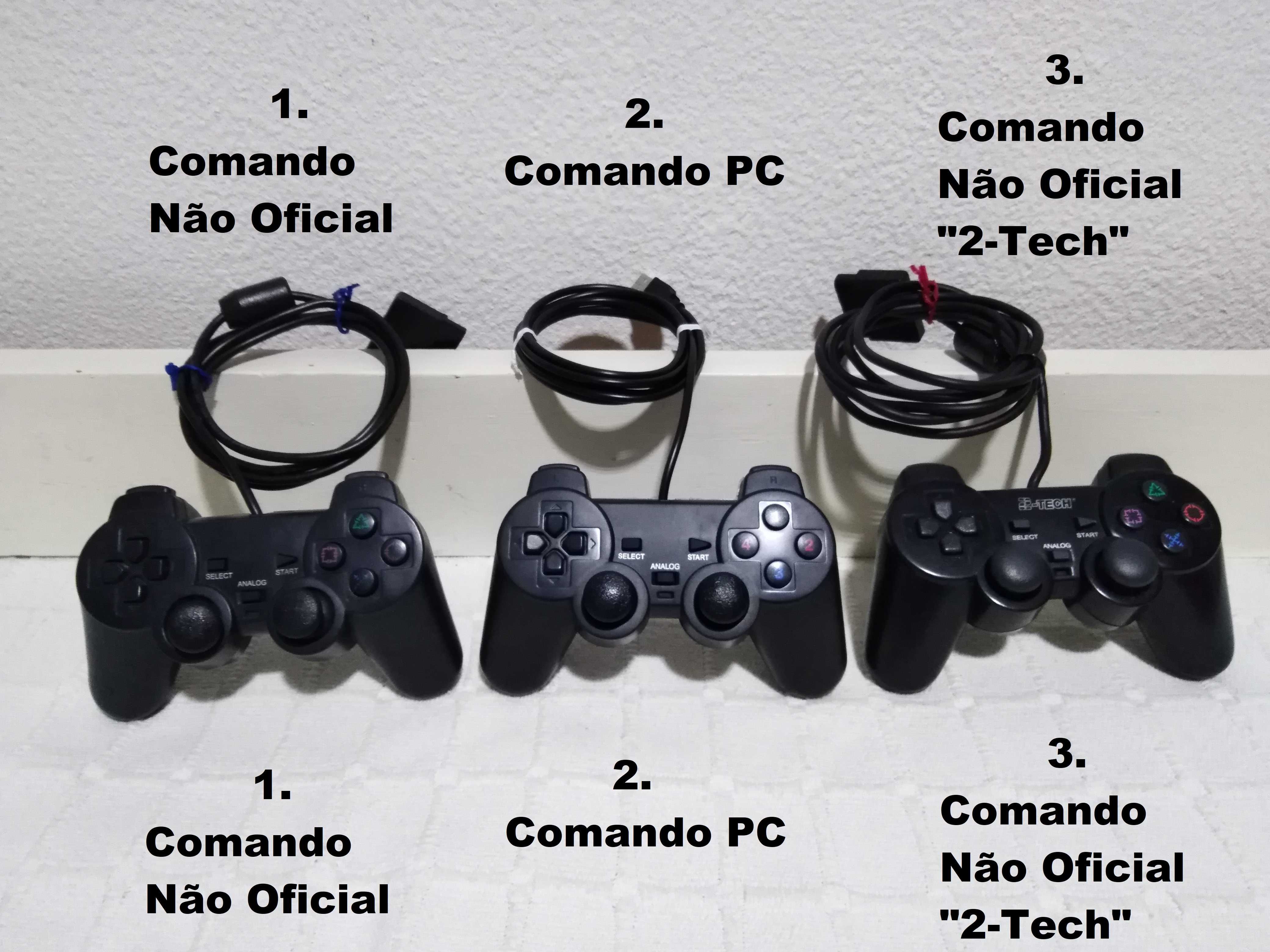 Control Pads Não Oficiais para PS2 e PC (Ler Descrição)