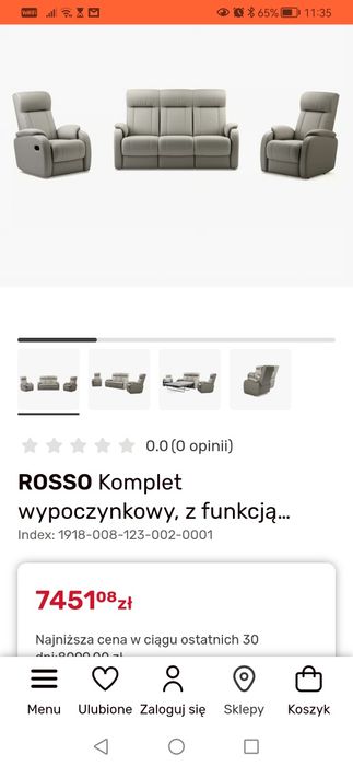 Komplet wypoczynkowy z funkcją spania
