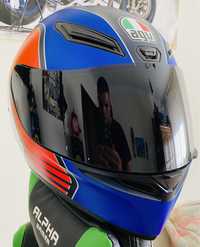 Capacete AGV + viseira escura