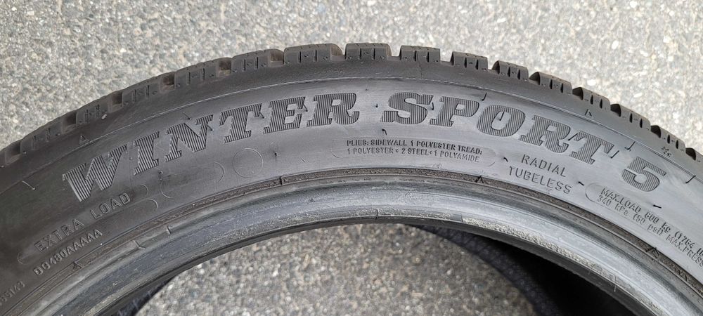 245 45 R18 XL Dunlop WinterSport 5 Jak nowe! 9mm! 2022r!