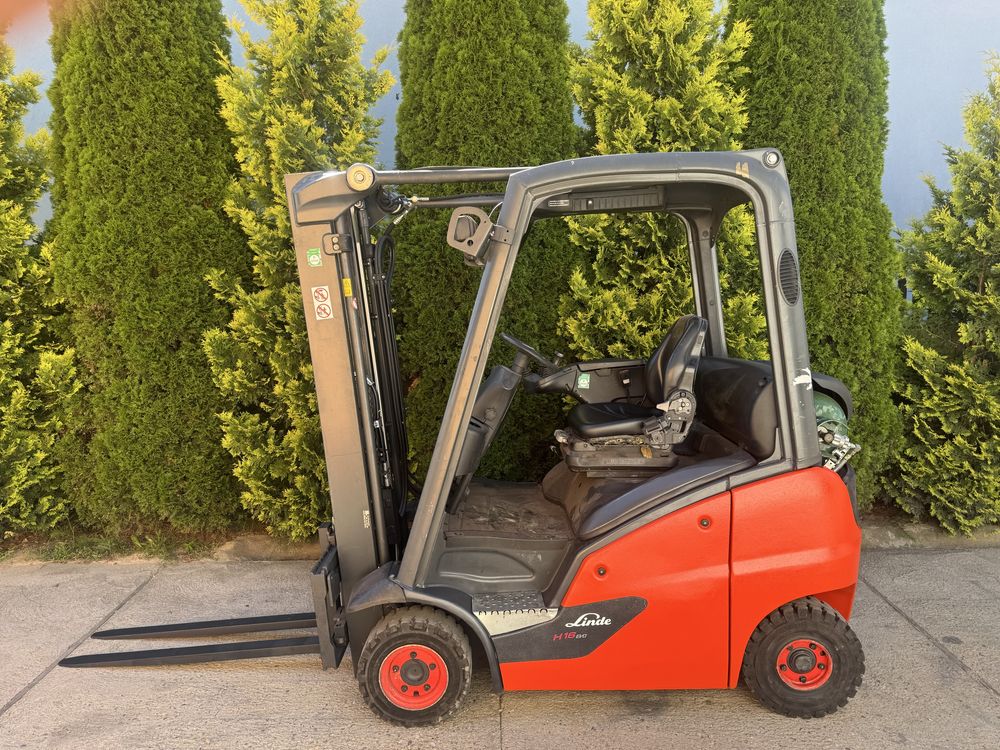 Wózek widłowy Linde H16T 1600kg DUPLEX Gaz LPG