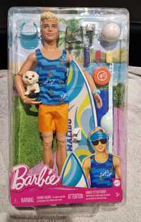 Mattel barbie Ken Surfer z pieskiem i akcesoriami HPT50