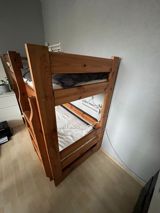 Łóżko pietrowe ze skrzynią