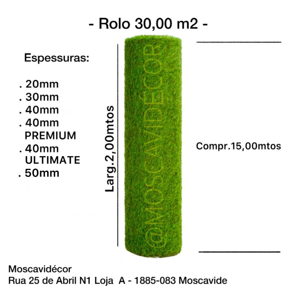 Relva Sintética LOW COST 40mm Premium