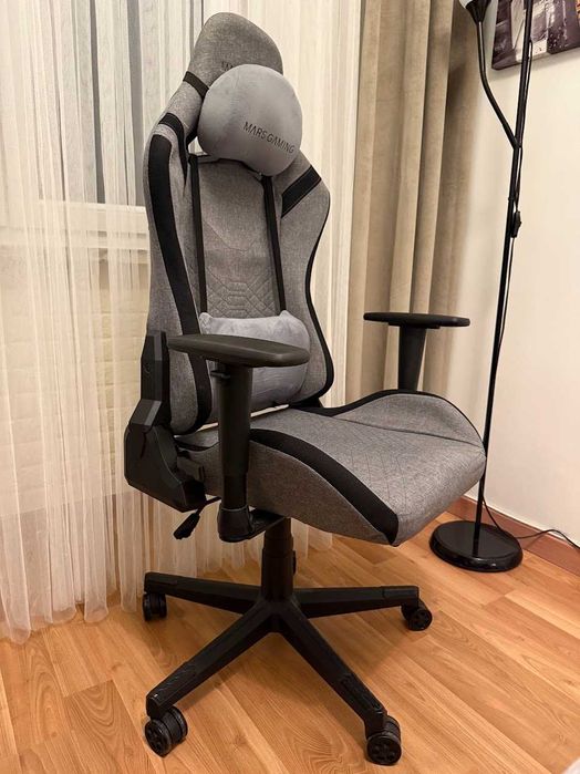 Cadeira Gaming Mars Gaming MGC-PRO FABRIC Cinza/Preta