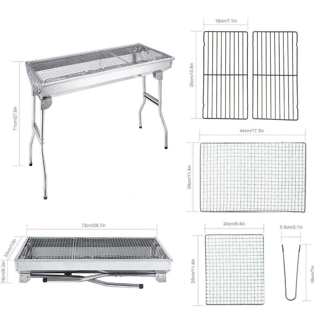 Przenośny/ składany grill węglowy