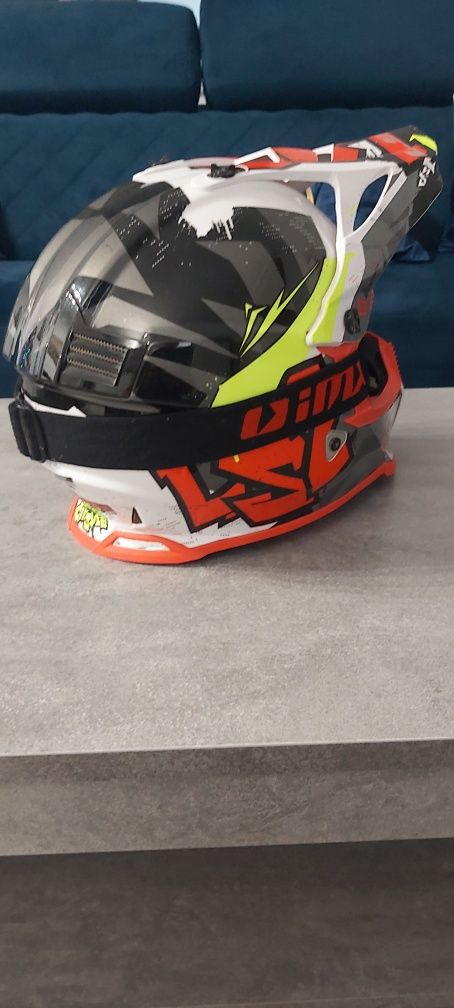 Kask cross quad xl jak nowy