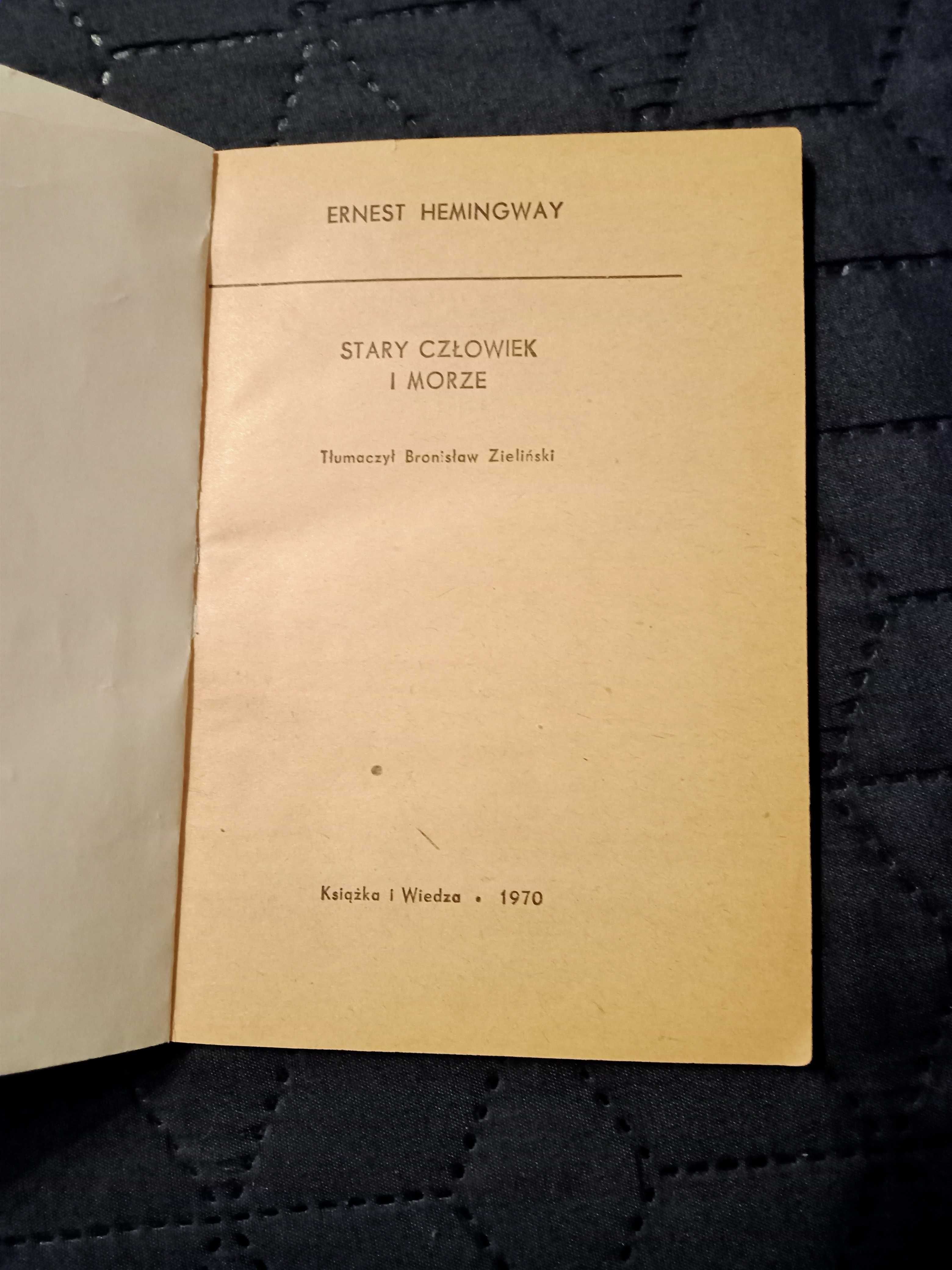 Stary człowiek i morze. Ernest Hemingway