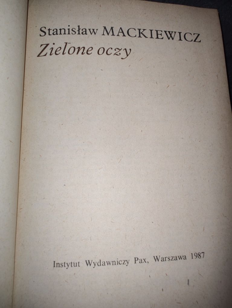 Zielone oczy Stanisław Mackiewicz