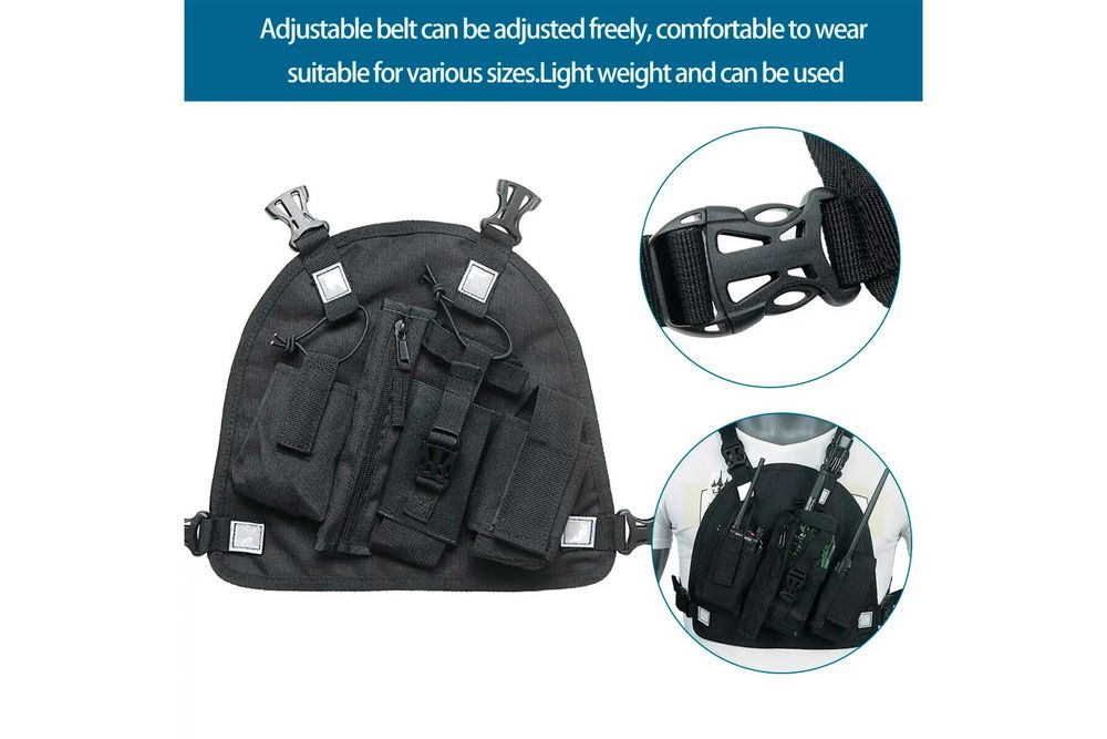 Colete tático para 3 rádios