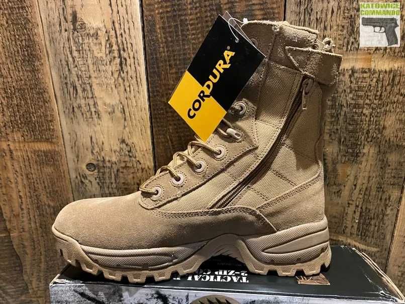 Buty Taktyczne MIL-TEC Skórzane Dwa Zamki coyote roz 44