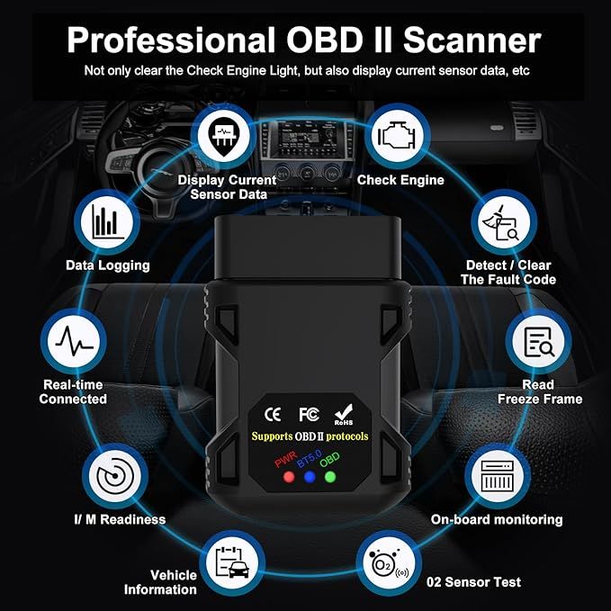 obd2 bluetooth 5.0 urządzenie diagnostyczne x