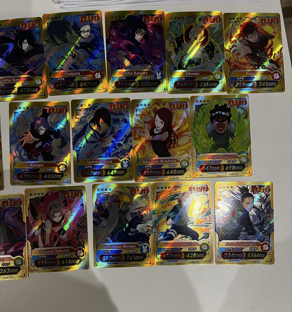 Karty naruto od 001 do 064