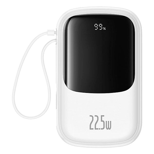 Powerbank Baseus Qpow Pro+ 20000mAh 22.5W z wbudowanym kablem USB-C i