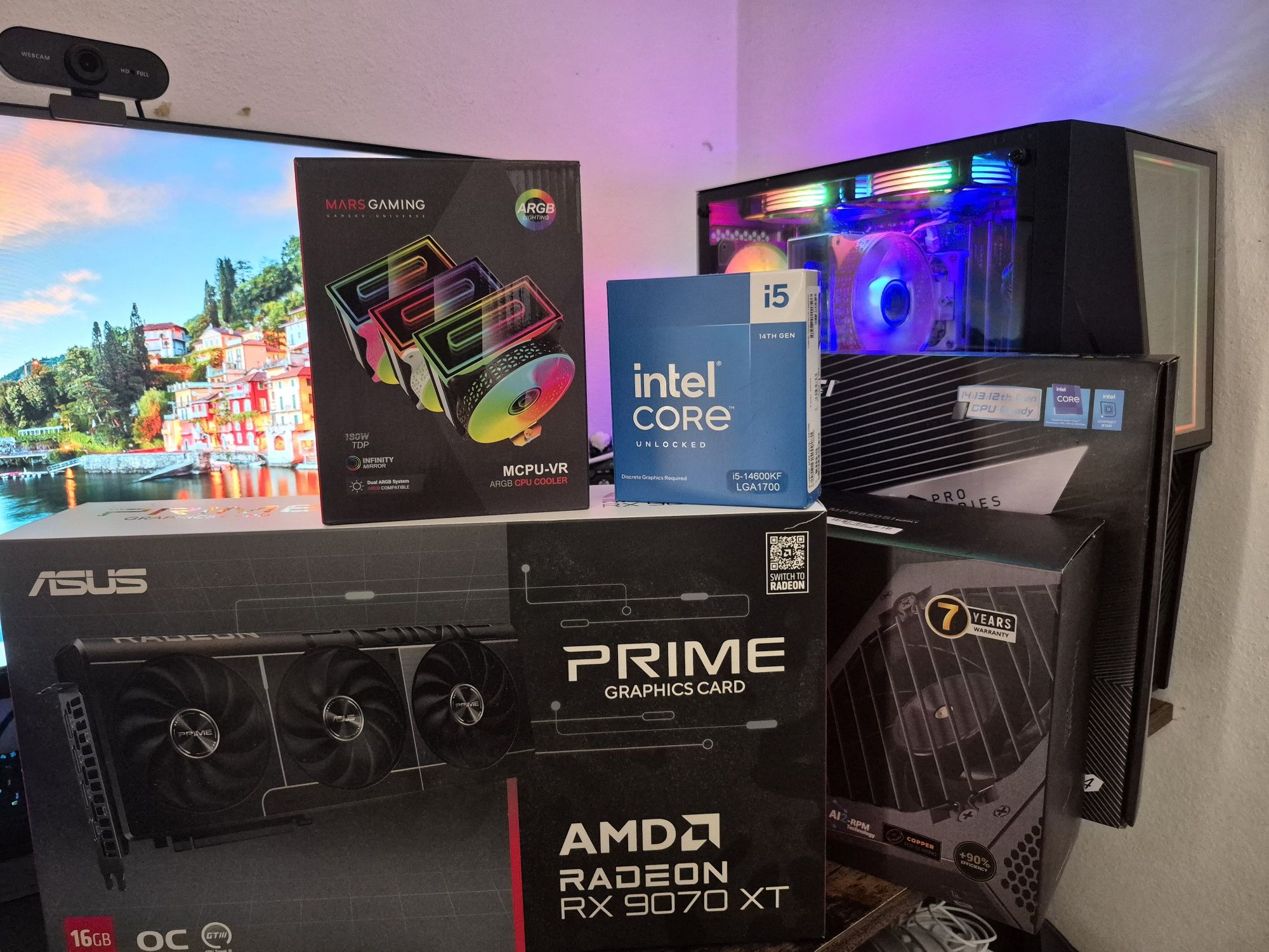 Pc Gaming i5-14600KF + Rx 9070 xt 16GB com garantia