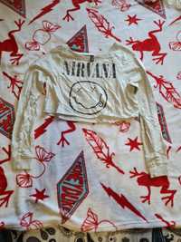 Camisola cropped dos Nirvana