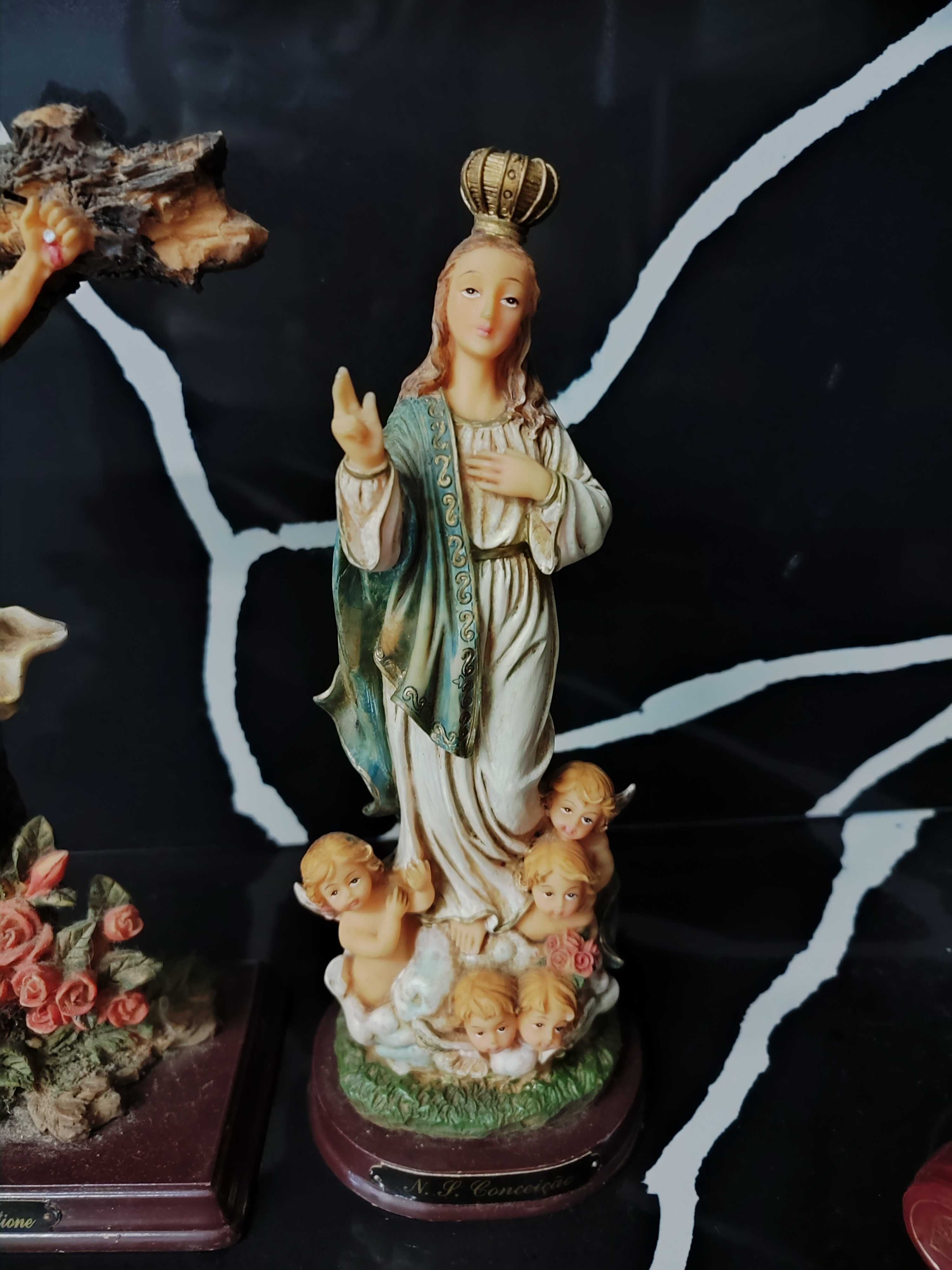 2 Estatuetas de Cristo e Nossa Senhora da Conceição