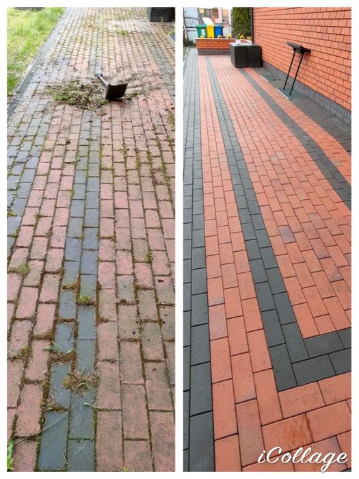 Czyszczenie kostki brukowej, płotów, ogrodzeń, altan, tarasów itp