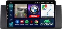 Radio lcd android auto Bmw E39 E53 X5 android carplay kamera cofania